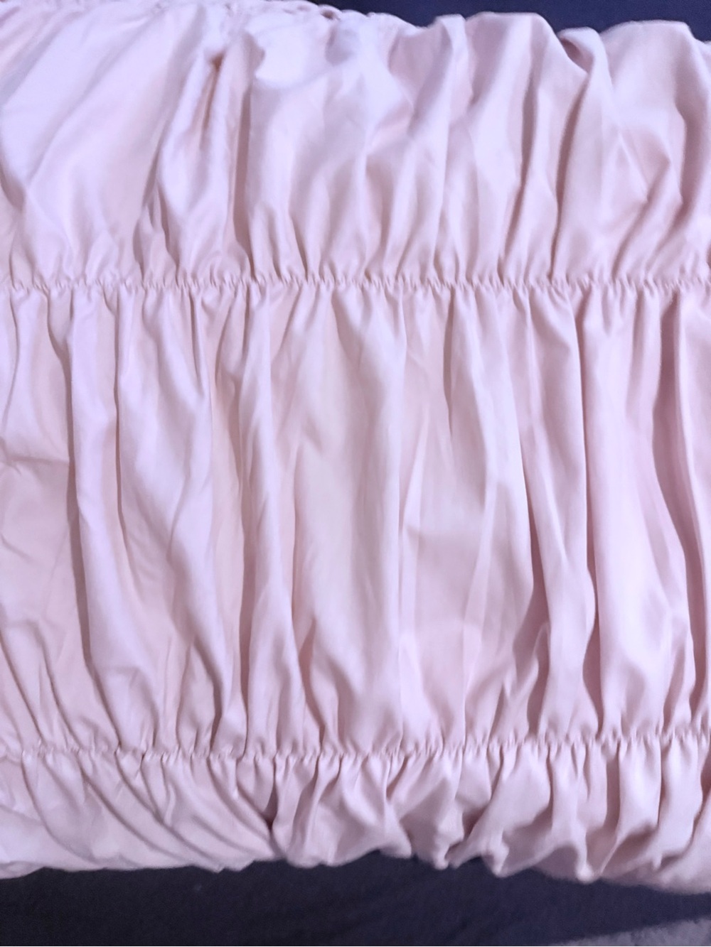 Room Essentials Pale Pink Gathered Comforter Panel